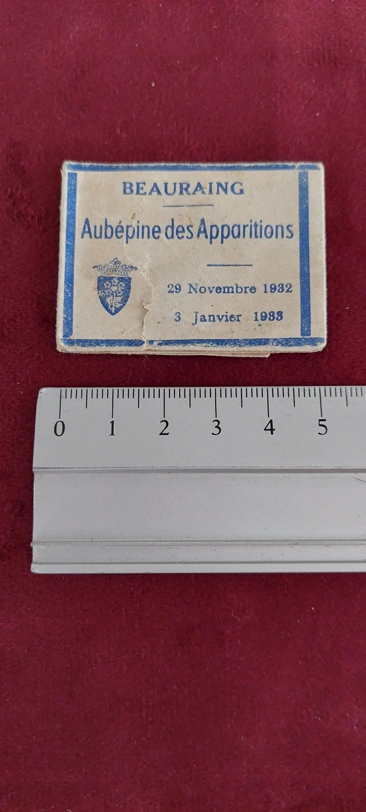 Ancienne relique / souvenir Notre-Dame de Beauraing (1932-1933) – photo 4
